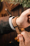 JPM Italian Vintage Leather Racing Watch Strap in PEANUT
