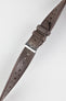 JPM Italian Vintage Leather Racing Watch Strap in WALNUT