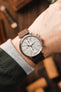 JPM Italian Vintage Leather Racing Watch Strap in WALNUT