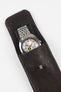 JPM Single Watch Leather Travel Pouch in BROWN