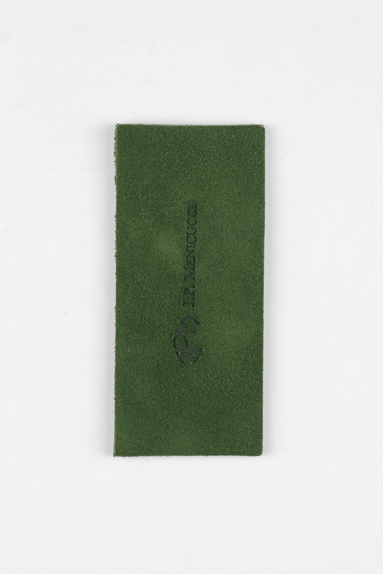 JPM Single Watch Vintage Suede Travel Pouch in MOSS GREEN