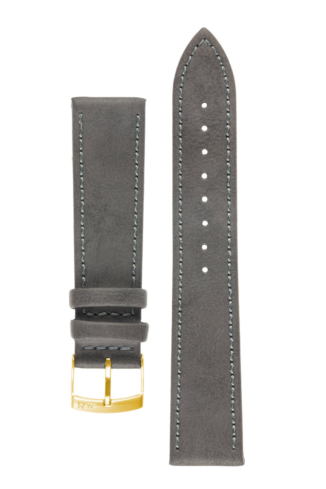 Morellato ABETE Buffalo-Embossed Vegan Leather Watch Strap in GREY