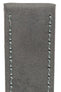 Morellato ABETE Buffalo-Embossed Vegan Leather Watch Strap in GREY