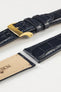 Morellato AMADEUS Genuine Alligator Watch Strap in DARK BLUE