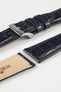 Morellato AMADEUS Genuine Alligator Watch Strap in DARK BLUE
