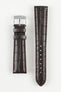 Morellato AMADEUS Genuine Alligator Watch Strap in DARK BROWN