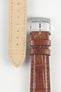 Morellato AMADEUS Genuine Alligator Watch Strap in GOLD BROWN
