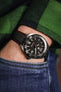 black calfskin watch strap 
