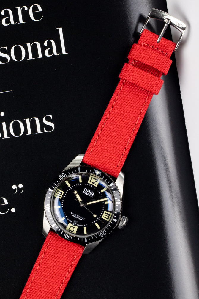 Morellato CORDURA 2 Water-Resistant Fabric Watch Strap in RED