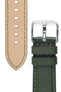 Morellato CROQUET Quick-Release Leather Watch Strap in GREEN