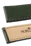 Morellato CROQUET Quick-Release Leather Watch Strap in GREEN