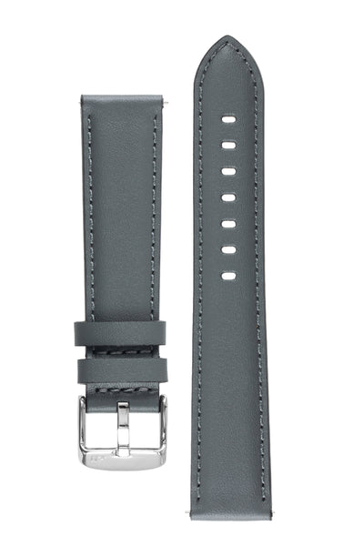 Morellato CROQUET Quick-Release Leather Watch Strap in GREY