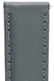 Morellato CROQUET Quick-Release Leather Watch Strap in GREY