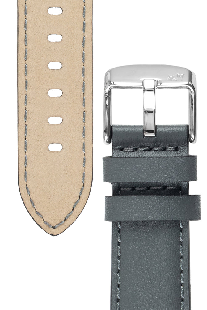 Morellato CROQUET Quick-Release Leather Watch Strap in GREY