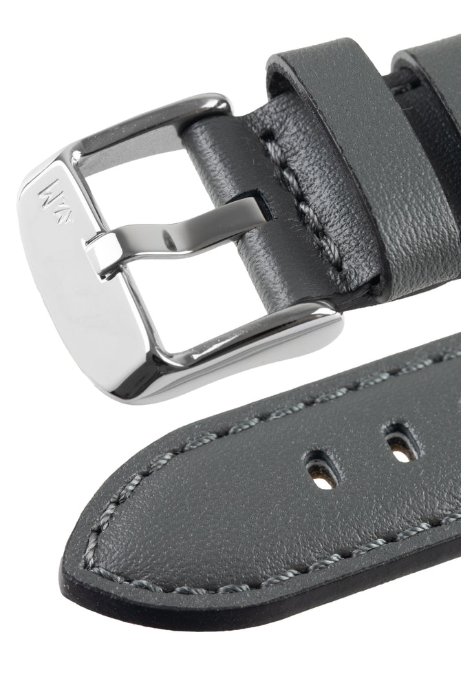 Morellato CROQUET Quick-Release Leather Watch Strap in GREY