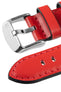 Morellato CROQUET Quick-Release Leather Watch Strap in RED