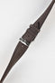 Morellato LEVY Vintage Calfskin Leather Watch Strap in DARK BROWN