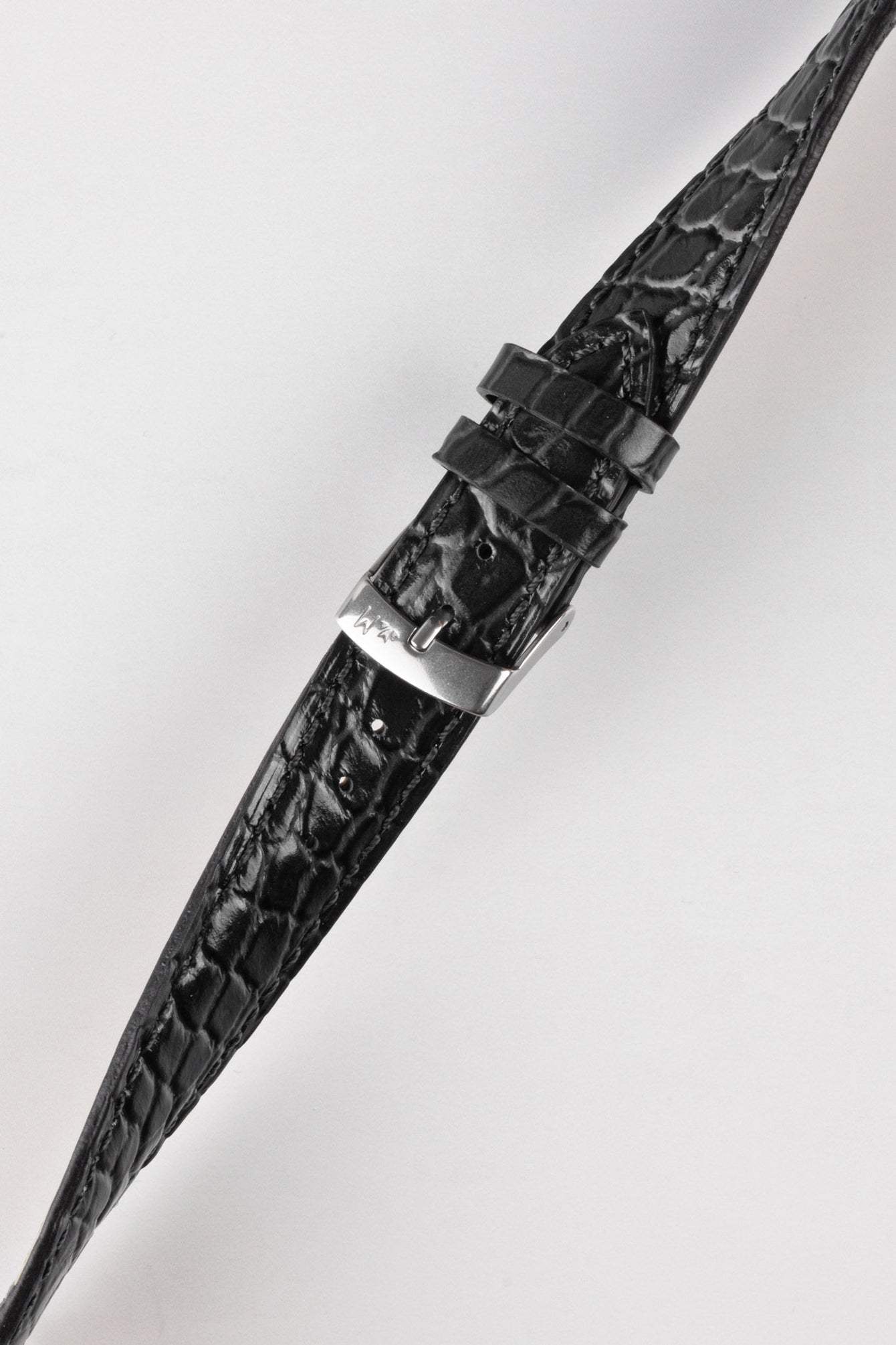 black crocodile watch strap