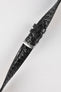 black crocodile watch strap