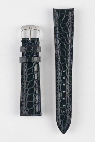 blue crocodile watch strap 