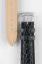 blue crocodile watch strap 