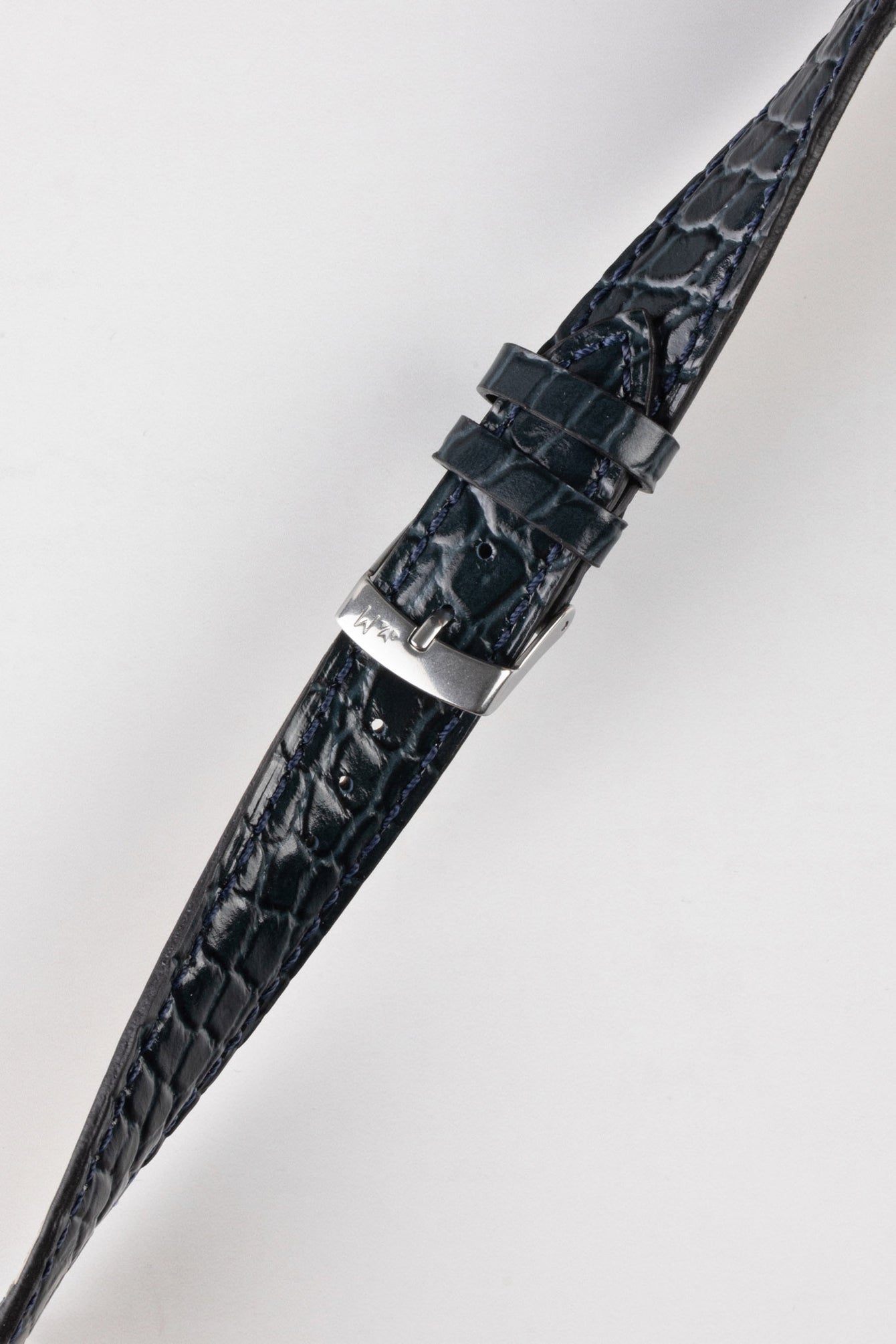 blue crocodile watch strap 