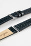 blue crocodile watch strap 