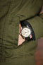 Morellato MOMBASA Genuine Crocodile Watch Strap in BLACK