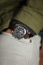 Morellato MOMBASA Genuine Crocodile Watch Strap in DARK BROWN