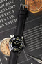 Morellato RACE Motorsport Microfibre Watch Strap in BLACK with BLACK Stitch