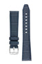 Morellato SOCCER Alligator-Embossed Calfskin Leather Watch Strap in BLUE