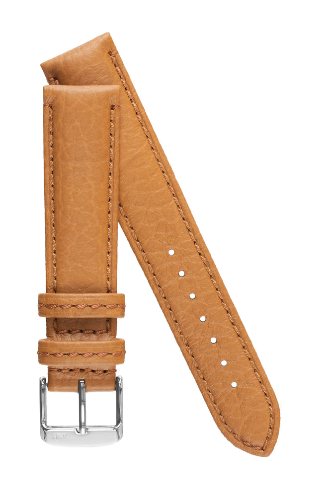 Morellato TINTORETTO Genuine Deerskin Leather Watch Strap in HONEY
