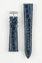 Morellato TRACY Genuine Crocodile Watch Strap in NAVY BLUE