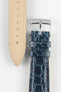 Morellato TRACY Genuine Crocodile Watch Strap in NAVY BLUE
