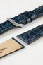 Morellato TRACY Genuine Crocodile Watch Strap in NAVY BLUE