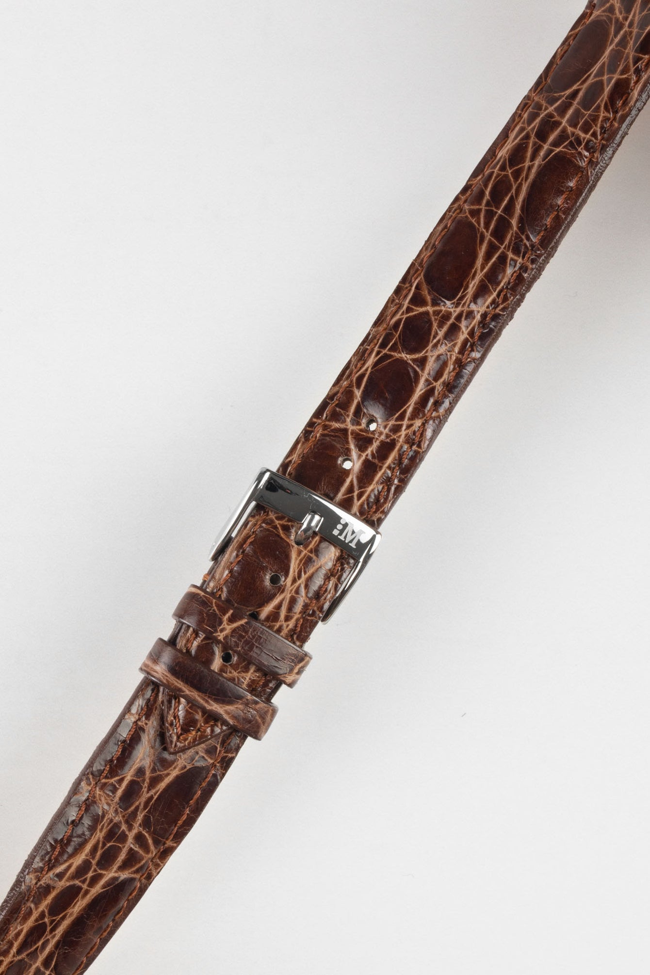 brown crocodile watch strap 