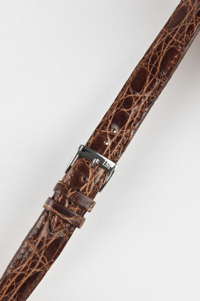 brown crocodile watch strap 