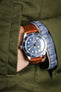 Morellato VIOLINO Genuine Lizard Skin Strap in GOLD BROWN