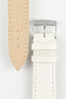 Morellato VIOLINO Genuine Lizard Skin Strap in WHITE