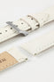 Morellato VIOLINO Genuine Lizard Skin Strap in WHITE