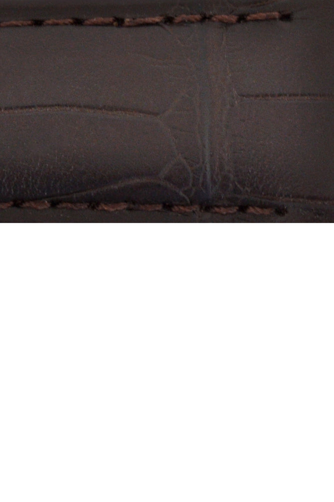OMEGA 98000216 Speedmaster Alligator Leather Deployment Watch Strap in BROWN