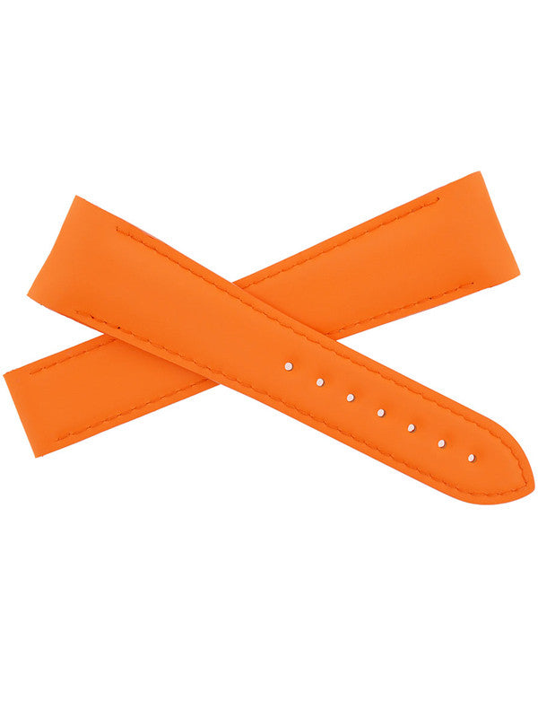 OMEGA Planet Ocean Deployment Rubber Watch Strap in ORANGE