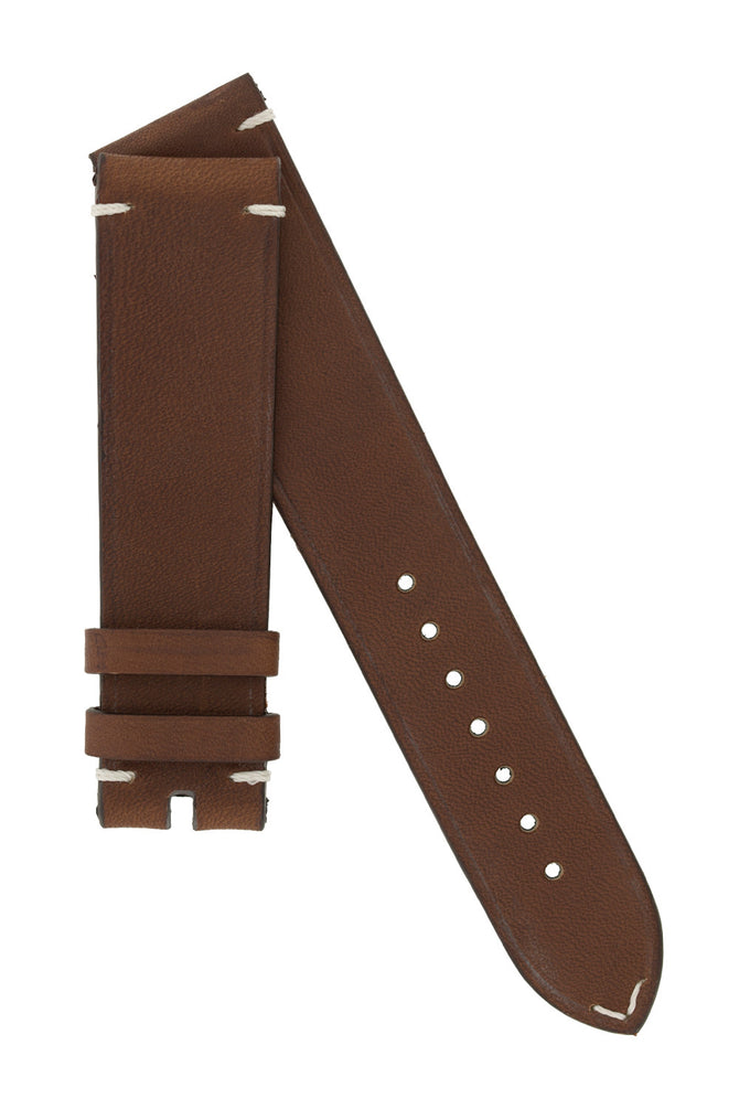 OMEGA '#SPEEDYTUESDAY' Vintage Style Leather Watch Strap in BROWN