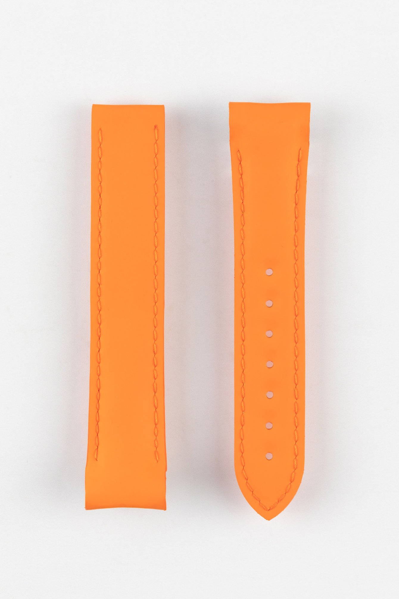 OMEGA 98000337 Planet Ocean 18mm Deployment Rubber Watch Strap in ORANGE
