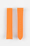 OMEGA 98000337 Planet Ocean 18mm Deployment Rubber Watch Strap in ORANGE