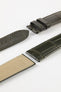 OMEGA CUZ010275 Speedmaster 20mm Genuine Alligator Watch Strap - DARK KHAKI