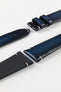 blue leather watch strap 20mm 