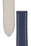 Omega-Style Calf Deployment Watch Strap in BLUE