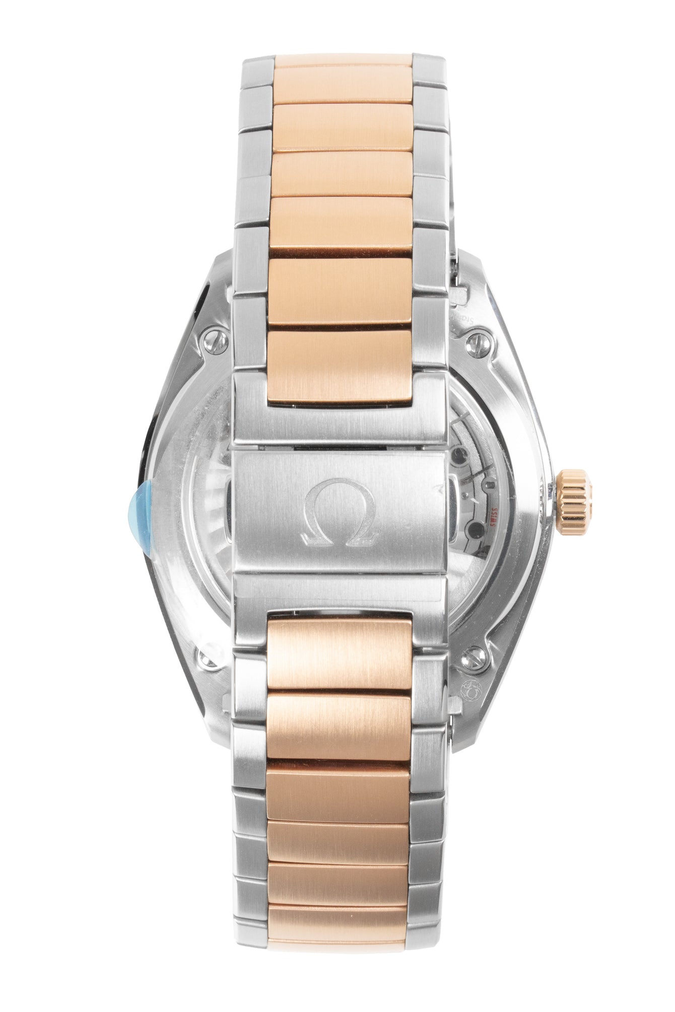 Omega Globemaster 18K Sedna gold blue WatchObsession – Watch