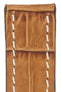 Omega-Style Alligator Embossed Leather Deployment Watch Strap in GOLD BROWN